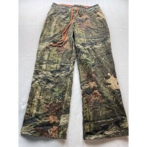Mossy Oak Break-Up Infinity Camouflage Hunting Pants Womens M 8-10 Green Fleece
